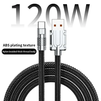 6A 120 w-os USB-C Típusú Kábel 1m/1,5 m/2m Gyors Töltés USB-C Adatokat Kábel Telefon Töltő Sorban a Xiaomi 13 Samsung S23 Huawei Mate 60