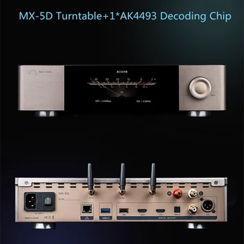 JF Digital Alpha Audio MX-5D Lemezjátszó +1*AK4493 Dekódoló Chip Bluetooth 5.1 HiFi Adatfolyam Lejátszás Asztali DSD512 32Bit/384KHZ