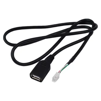 Rész Adapter ABS USB 1db 4 tűs Fekete-Rádió Sztereó Tartozékok Csere Hasznos, Praktikus, Tartós, Kiváló Minőségű