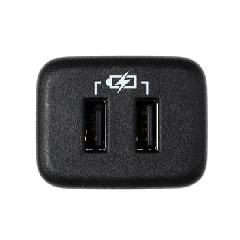 Autó Középső Konzol Kiegészítő Jack Kettős USB Töltő Interfész Port Chevrolet GM Fejedelmi Enklávé Malibu Cruze 13-19